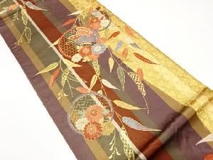 【売切値下げ】508myf45△袋帯 古代金錦 重兵衛 金糸△美品 売切値下げ】508myf45△袋帯 古代金錦 重兵衛 金糸△美品 売